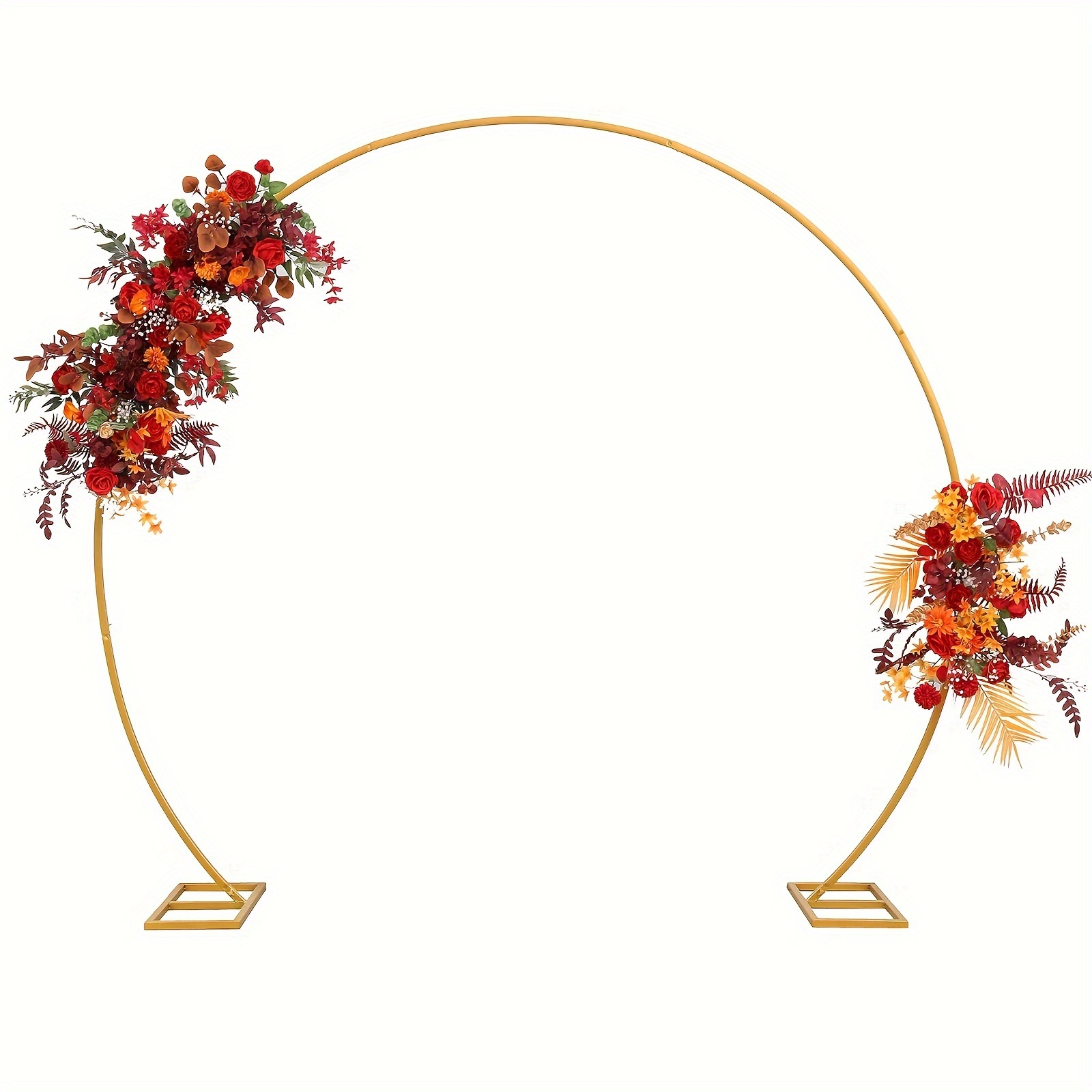 arco cerchio metallo 2 strutture palloncini matrimonio stand scenografia  fiori