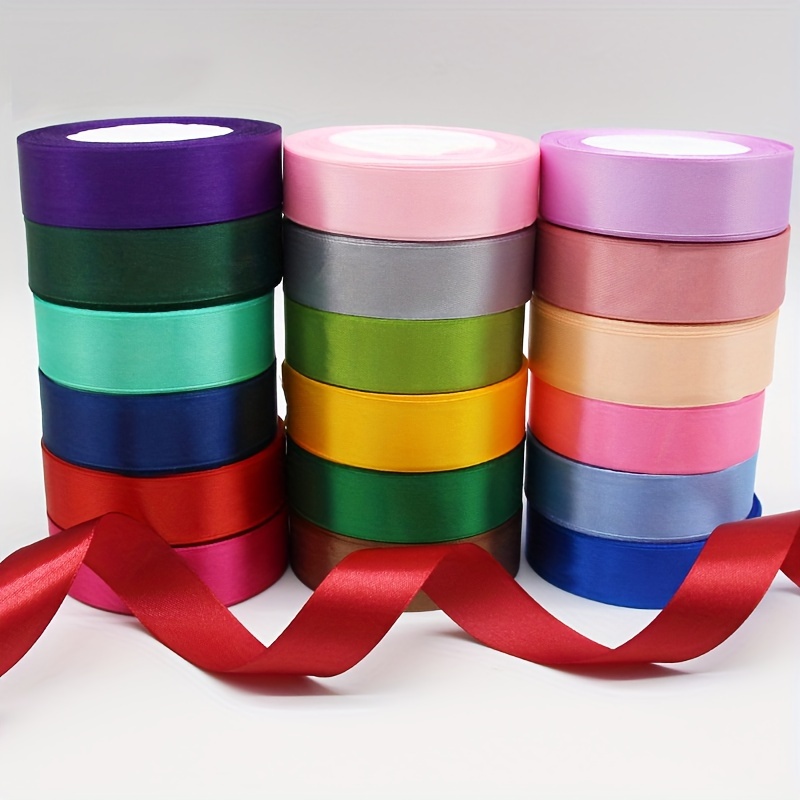 Ribbon, White Ribbon, 10mm Ribbons For Crafting, Ribbons For Gift Wrapping,  Ribbon For Balloons, Sewing, Thin Ribbon, Silk Ribbon For Cake Decoration