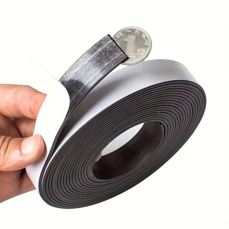 Tira Magnetica Durable para Etiquetado Rollo 40Mm X 5M. Cintas magnéticas  adhesivas . La Superpapelería