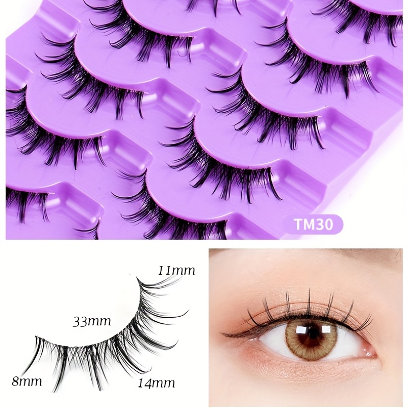 New Japanese Anime False Eyelashes Cosplay Lashes Extension Naturally Thick  Fairy Eyelashes Daily Beauty Makeup Sunflower Lashes - False Eyelashes -  AliExpress