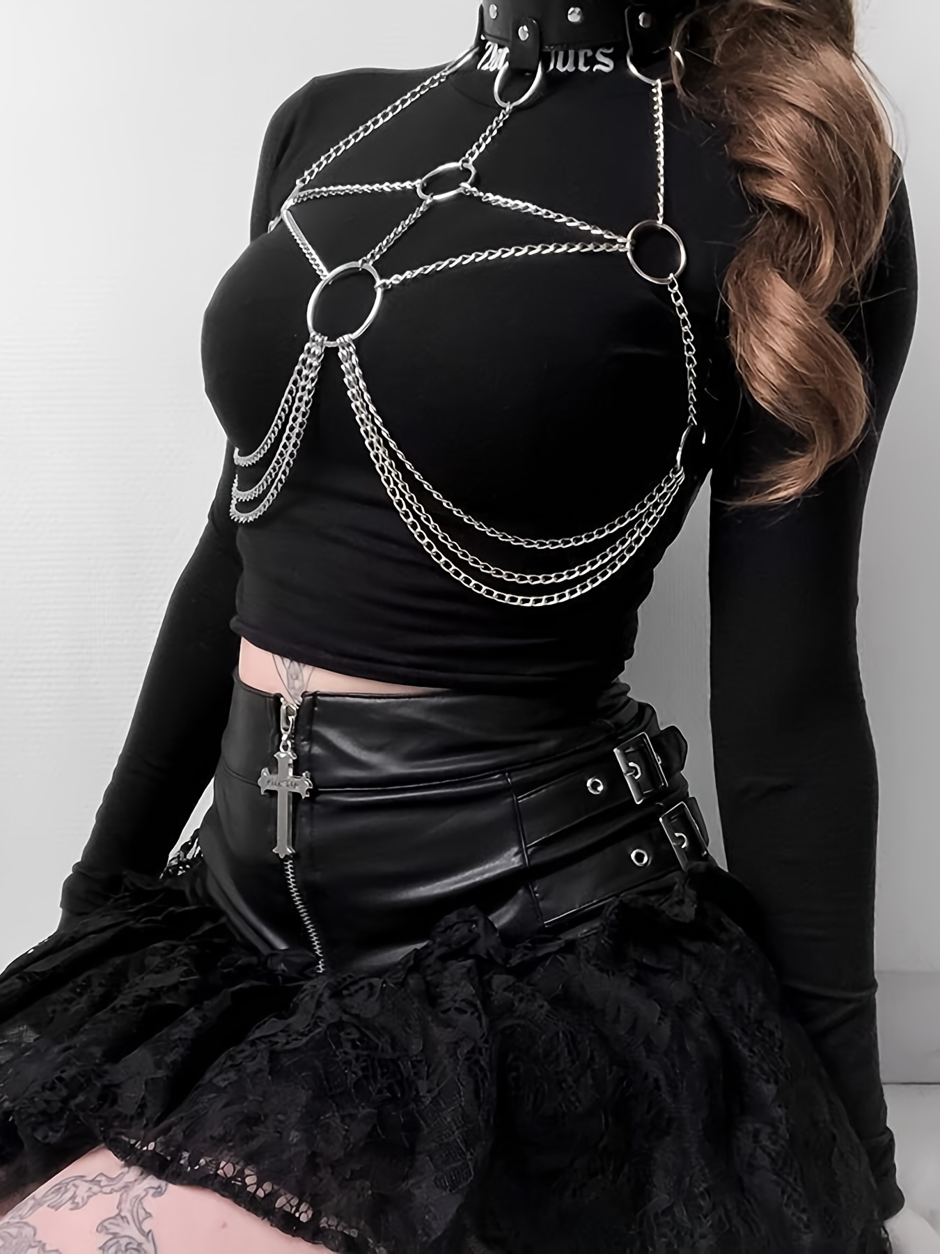 Gothic Hollow Bra Harness Belts Sexy Lingerie Underwear - Temu