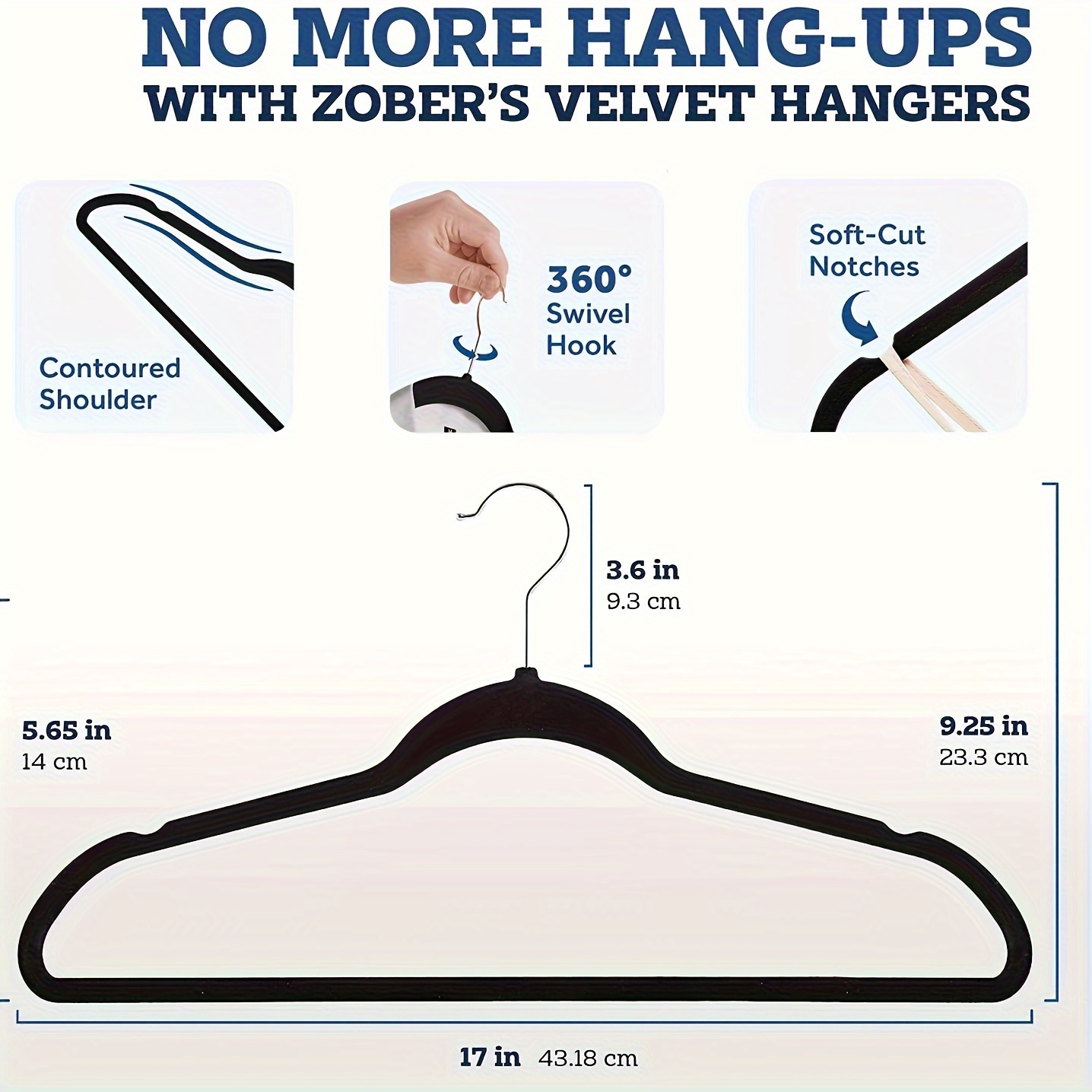 Traceless Non slip Clothes Hangers Heavy Duty Flocking - Temu