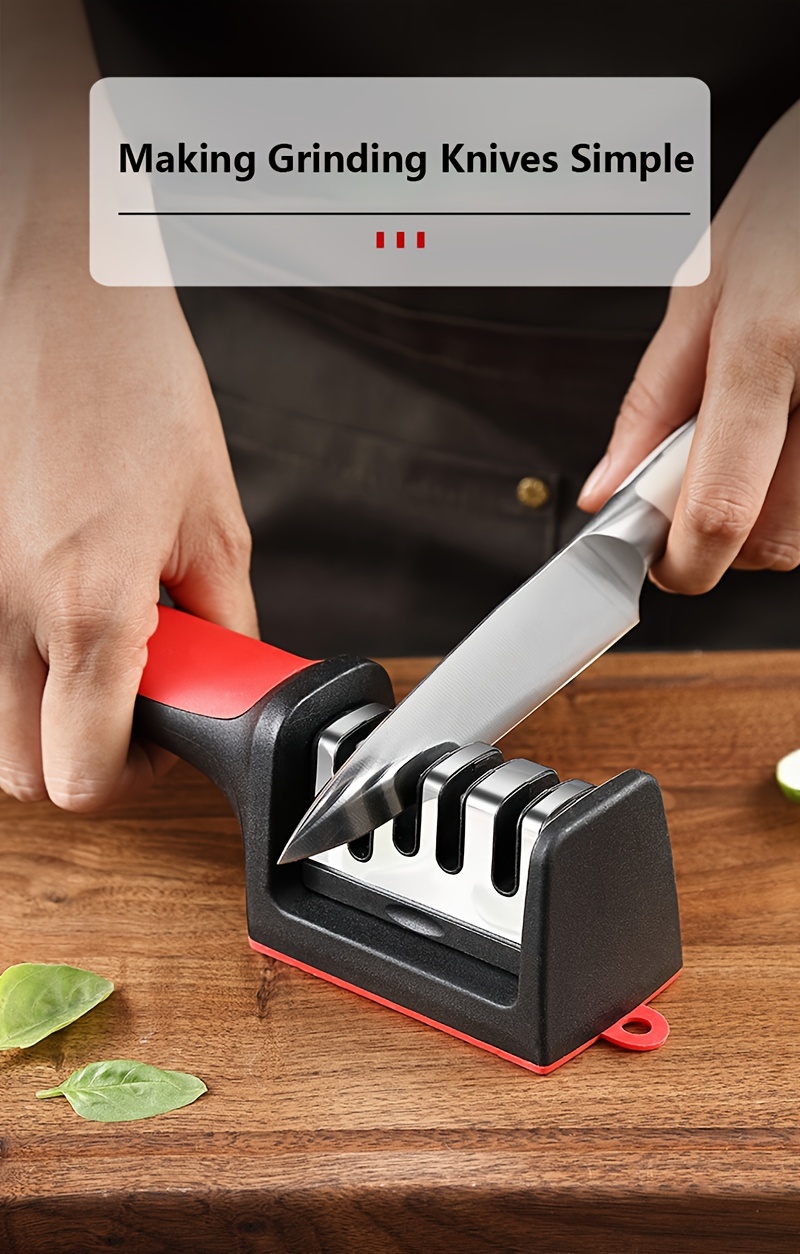 4 level Multifunctional Kitchen Knife Sharpener Stainless - Temu