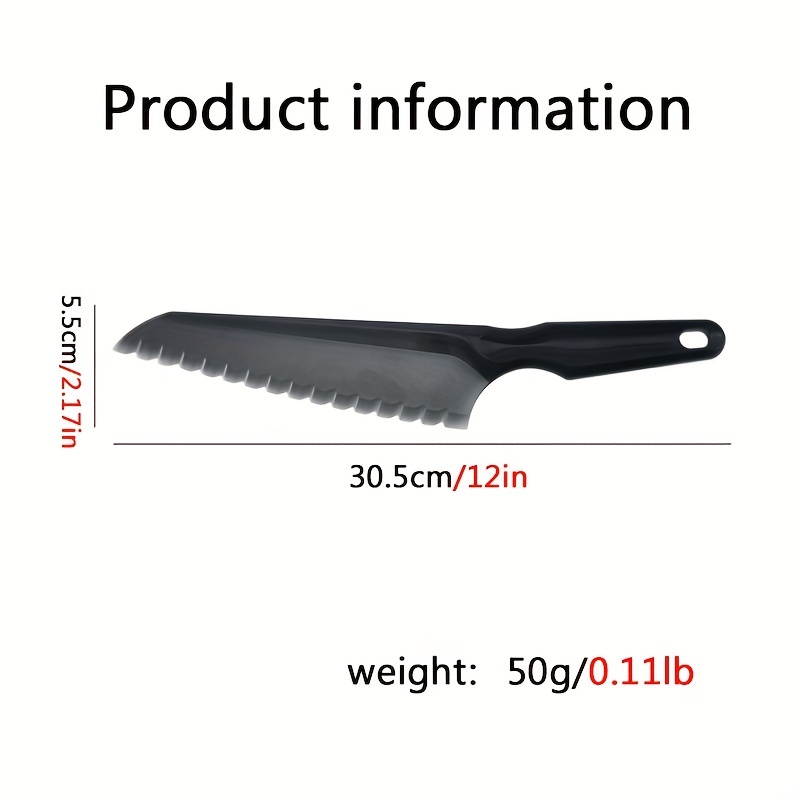 1pc Lettuce Knife Plastic Serrated Cut Bread Salad Cake Blade