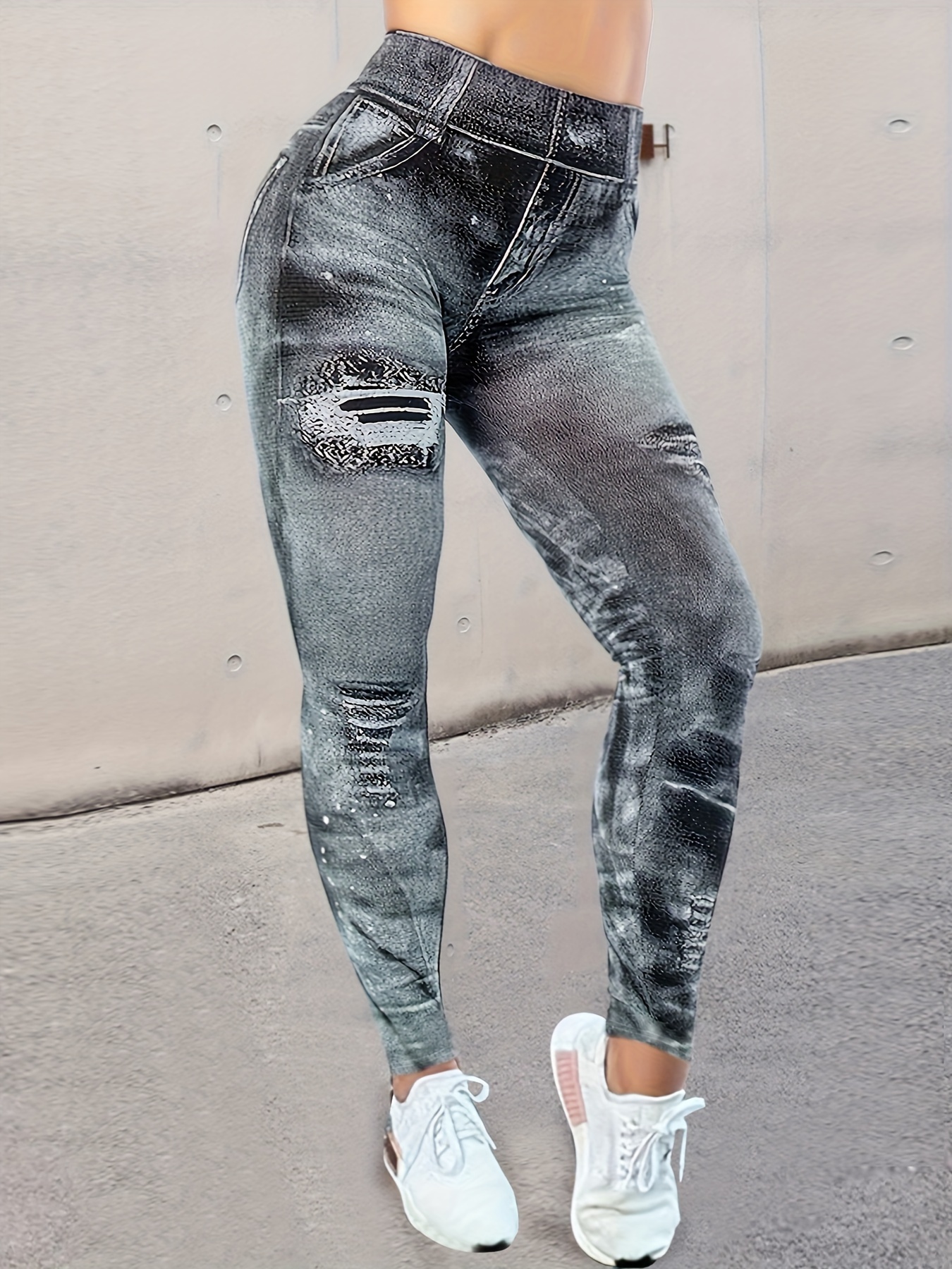 Solid Color Butt Lifting Sexy Skinny Jeans Stretchy Fashion - Temu