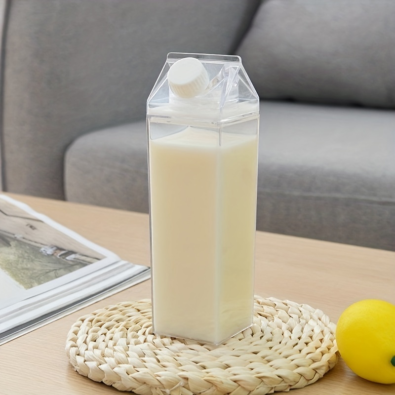 Bouteille d'eau en carton de lait transparent 2 pièces, bouteille