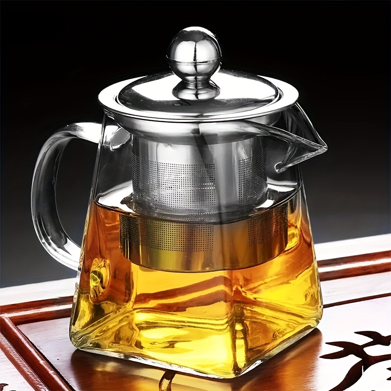 High Temperature Resistant Glass Teapot With Hammer Pattern And Filter -  Perfect For Boiling Tea And Flower Tea Brewing - Temu
