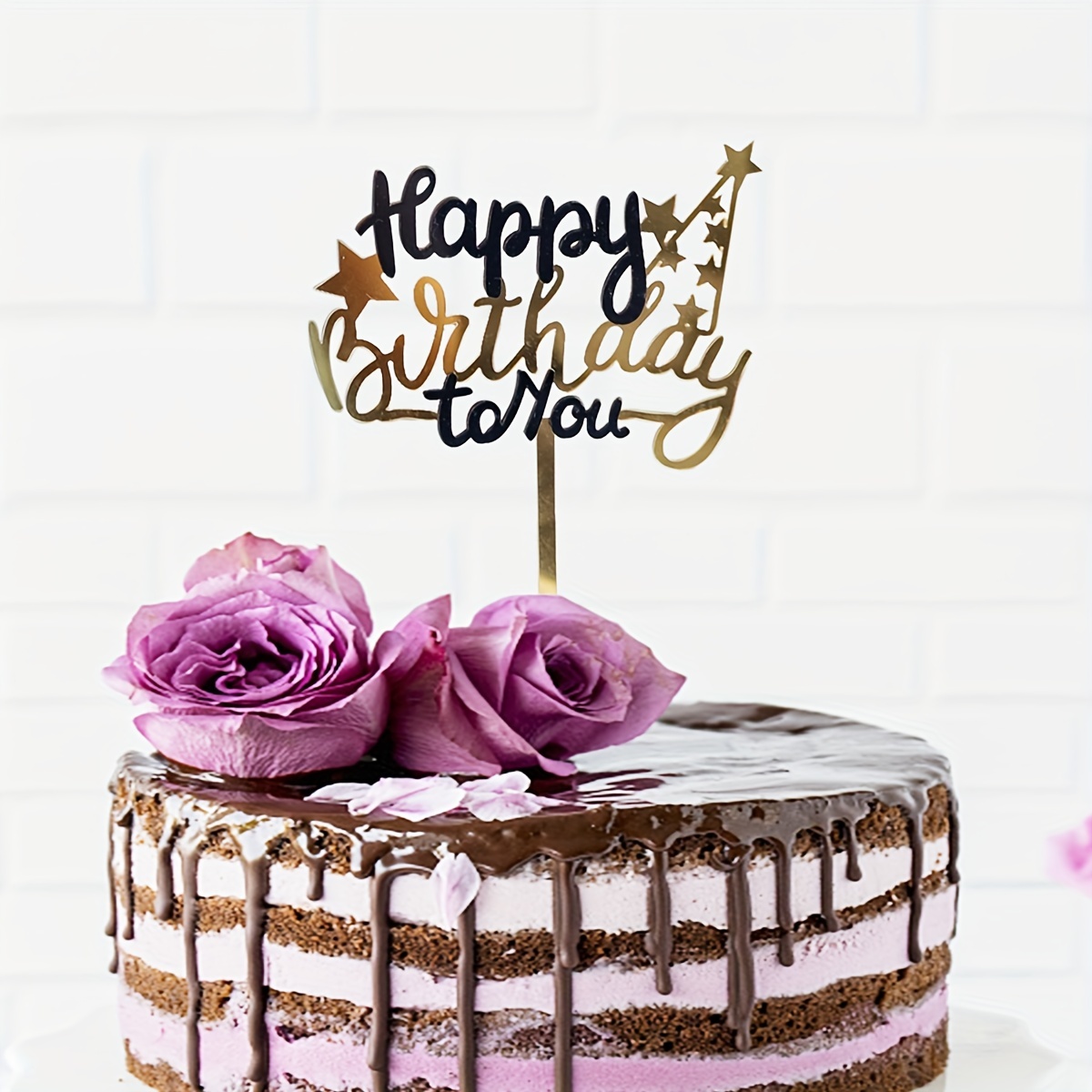 Gâteau de fête cuisson décoration joyeux anniversaire à vous - Temu France