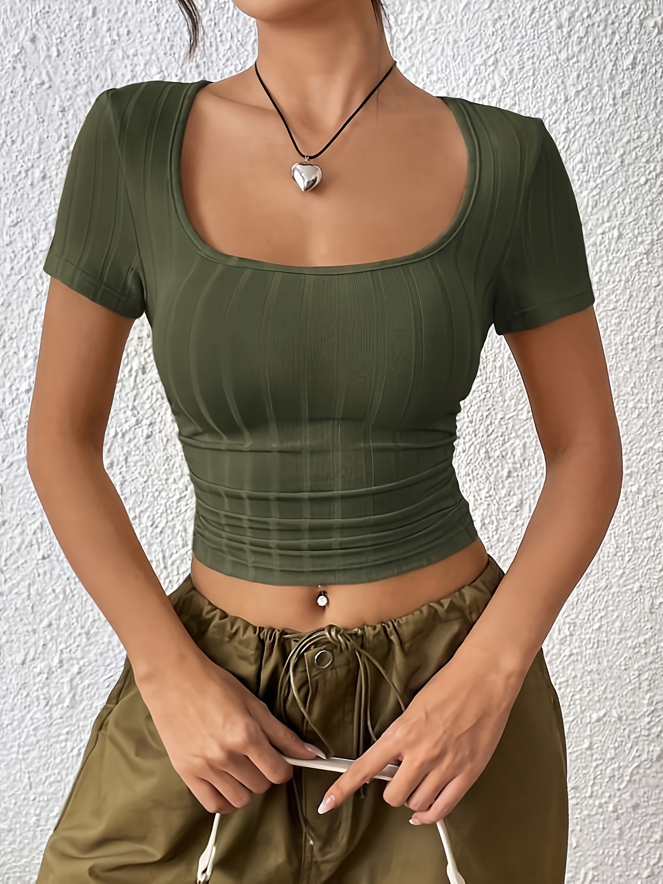 Ripped Crop Top - Free Shipping For New Users - Temu United Kingdom