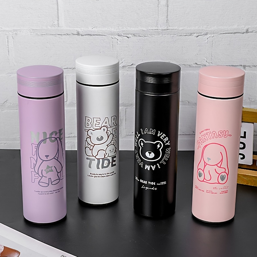 Cartoon Bear Vacuum Flask Stainless Steel Insulated Water - Temu