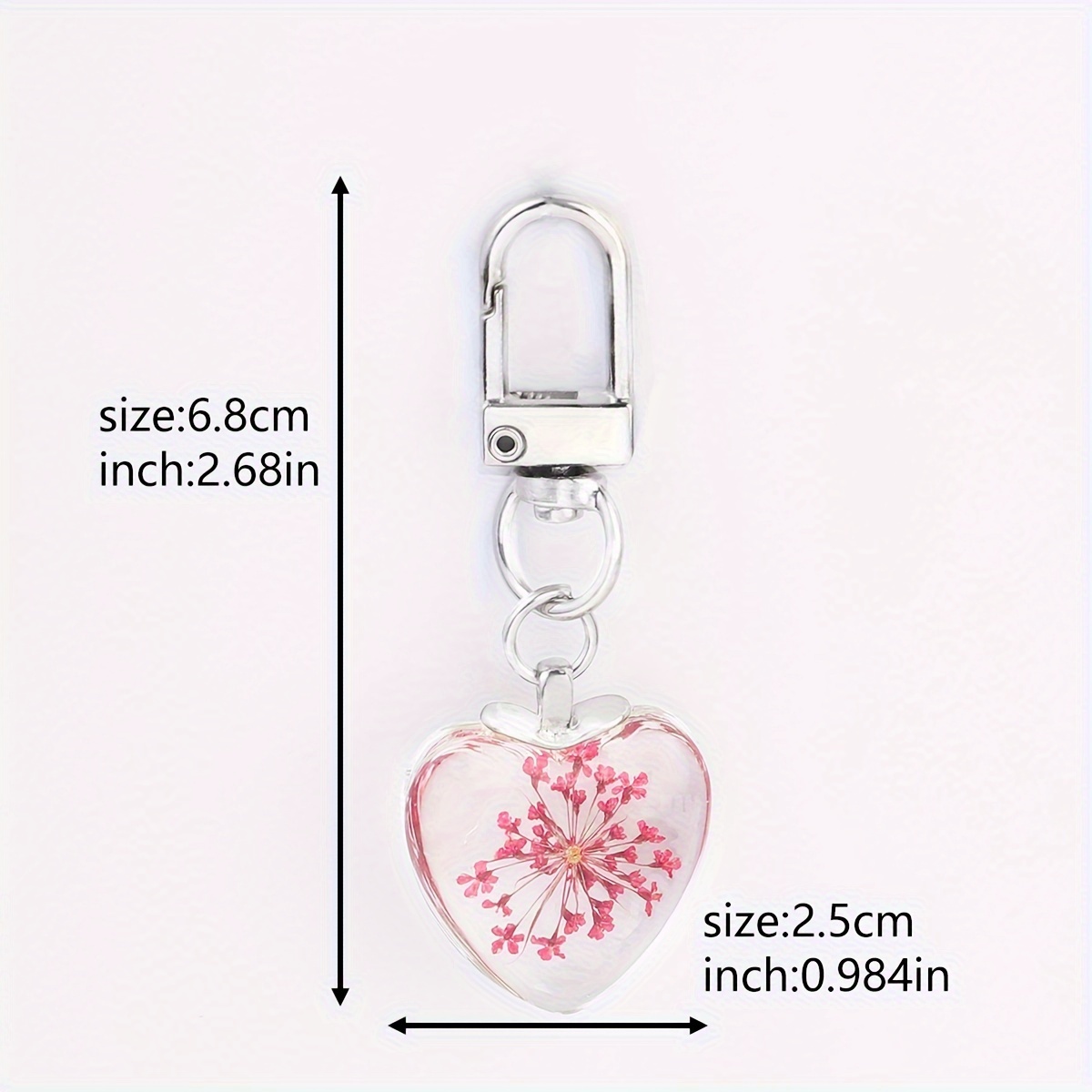 Heart Keychain, Resin Purple Keyring, Matching Couple Lover