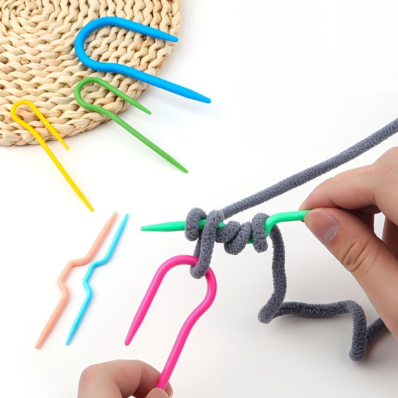 6Pcs Pins Crochet Hook Knitting Crafts Sewing Small 9cm 