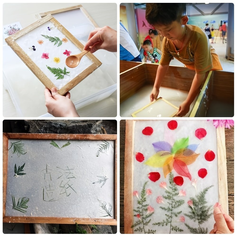 Wooden Paper Making Mould Frame Screen for Handmade Paper Art, Size: 20x30cm