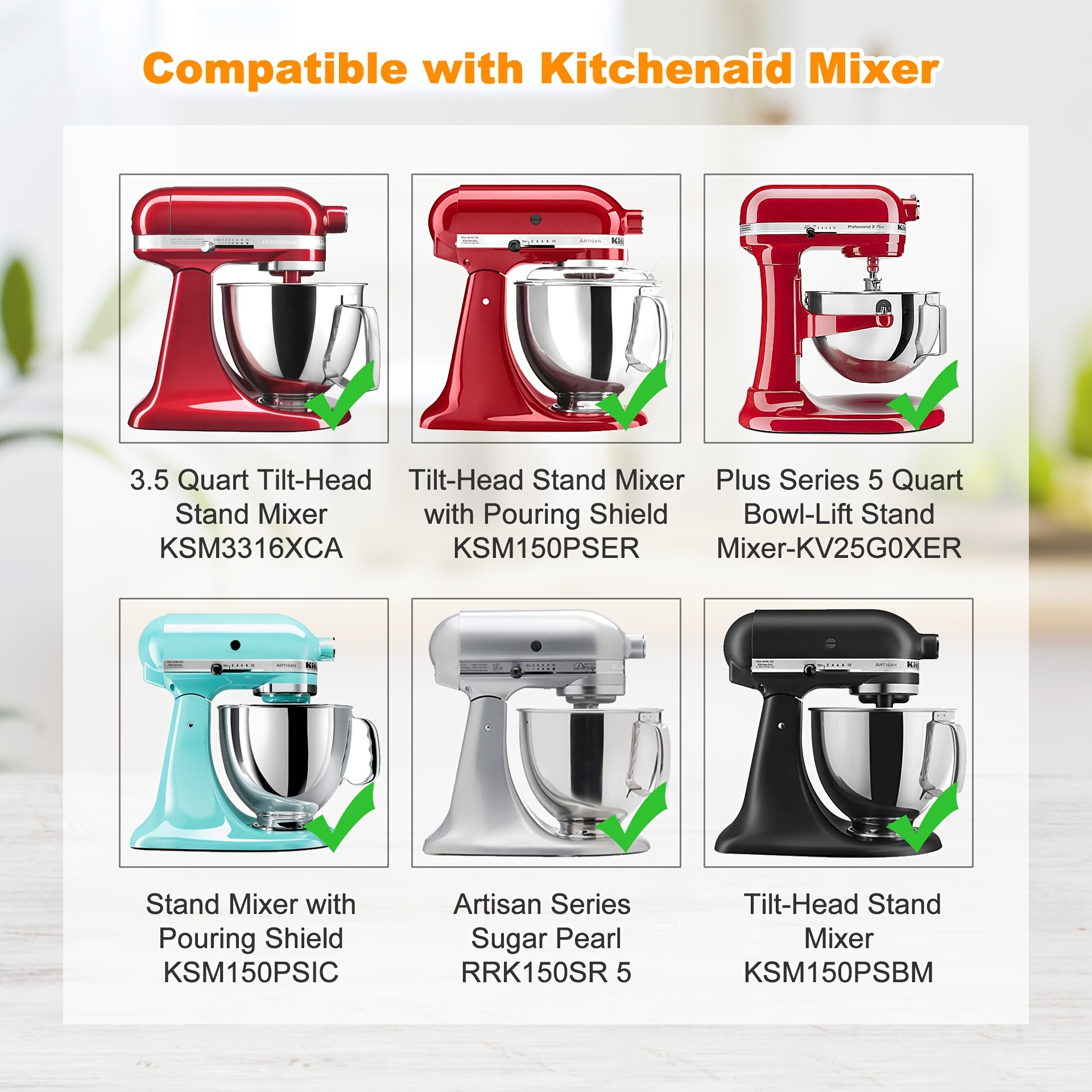 Kitchenaid Mixer Mover Artisan Stand Mixer Blender Anti-slip Pad, Rubber Pad  For 4.5-5 L/6-8 L Countertop Appliances