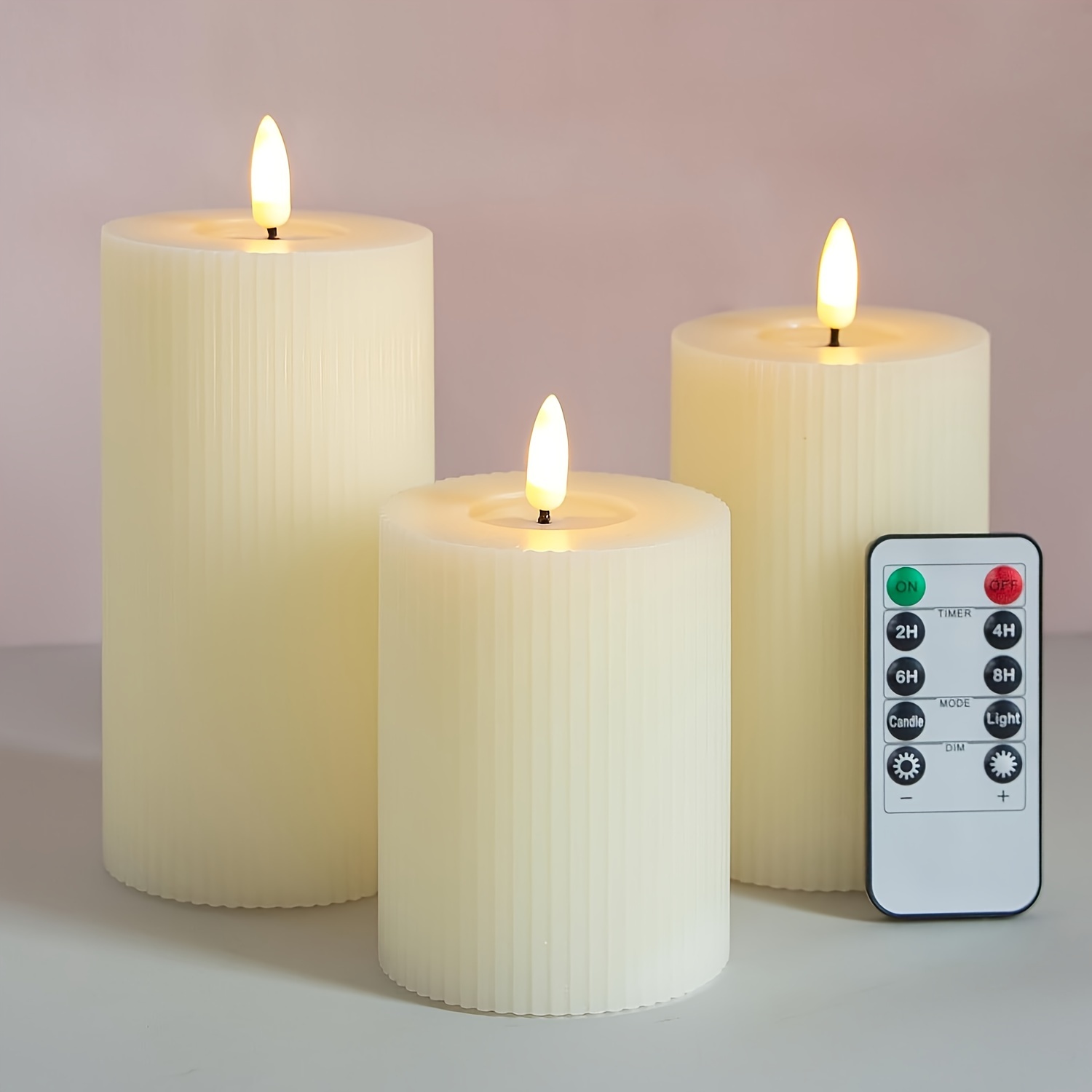 Electronic Flameless Candles Battery Extra Bright Ivory - Temu