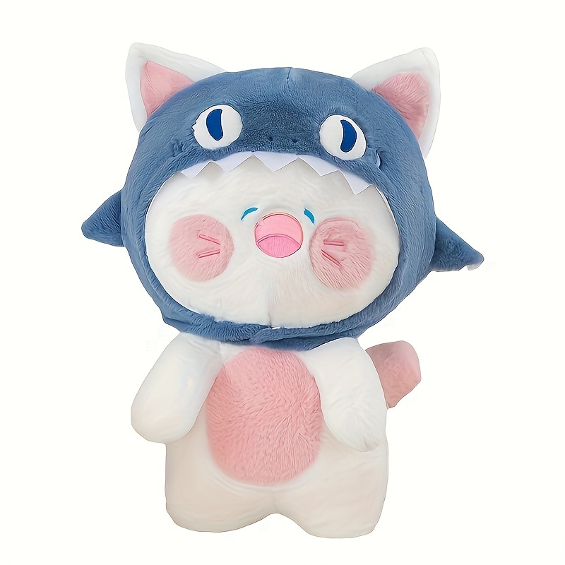 Cute Shark Cat Fried Shrimp Cat Plush Doll Pendant Doll - Temu