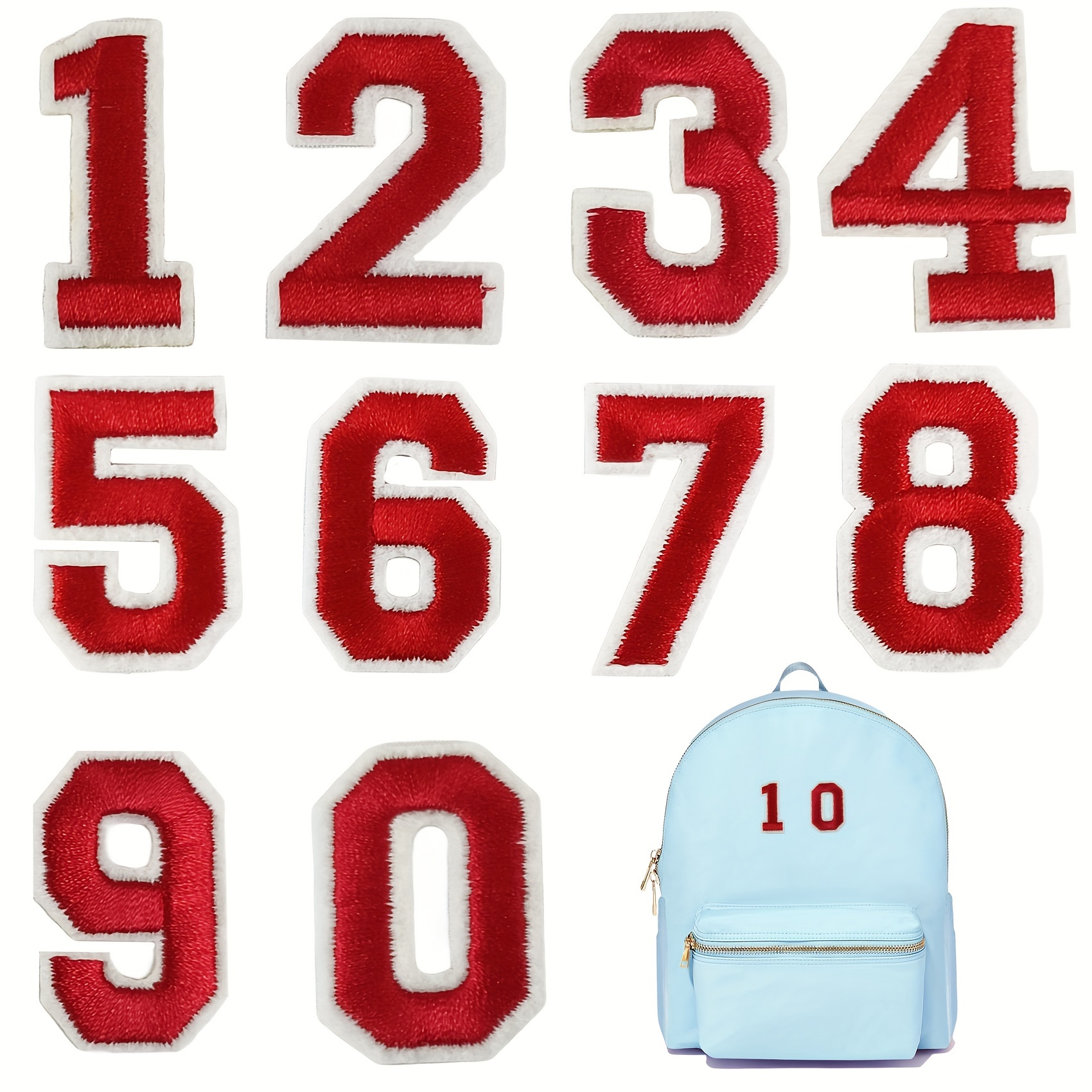 Iron On Numbers T Shirt Heat Transfer Numbers 0 To 9 Jersey - Temu