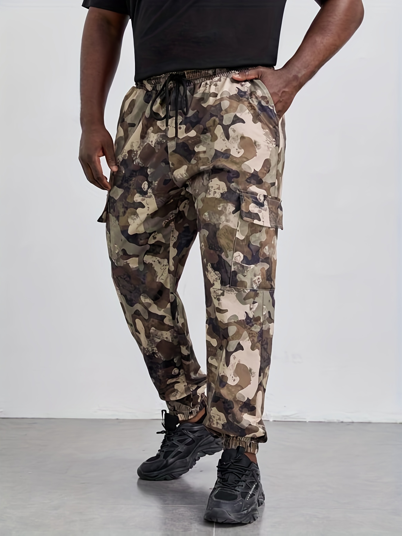 Men's Cargo Pants adventure Awaits/dj Robot Print Pants - Temu