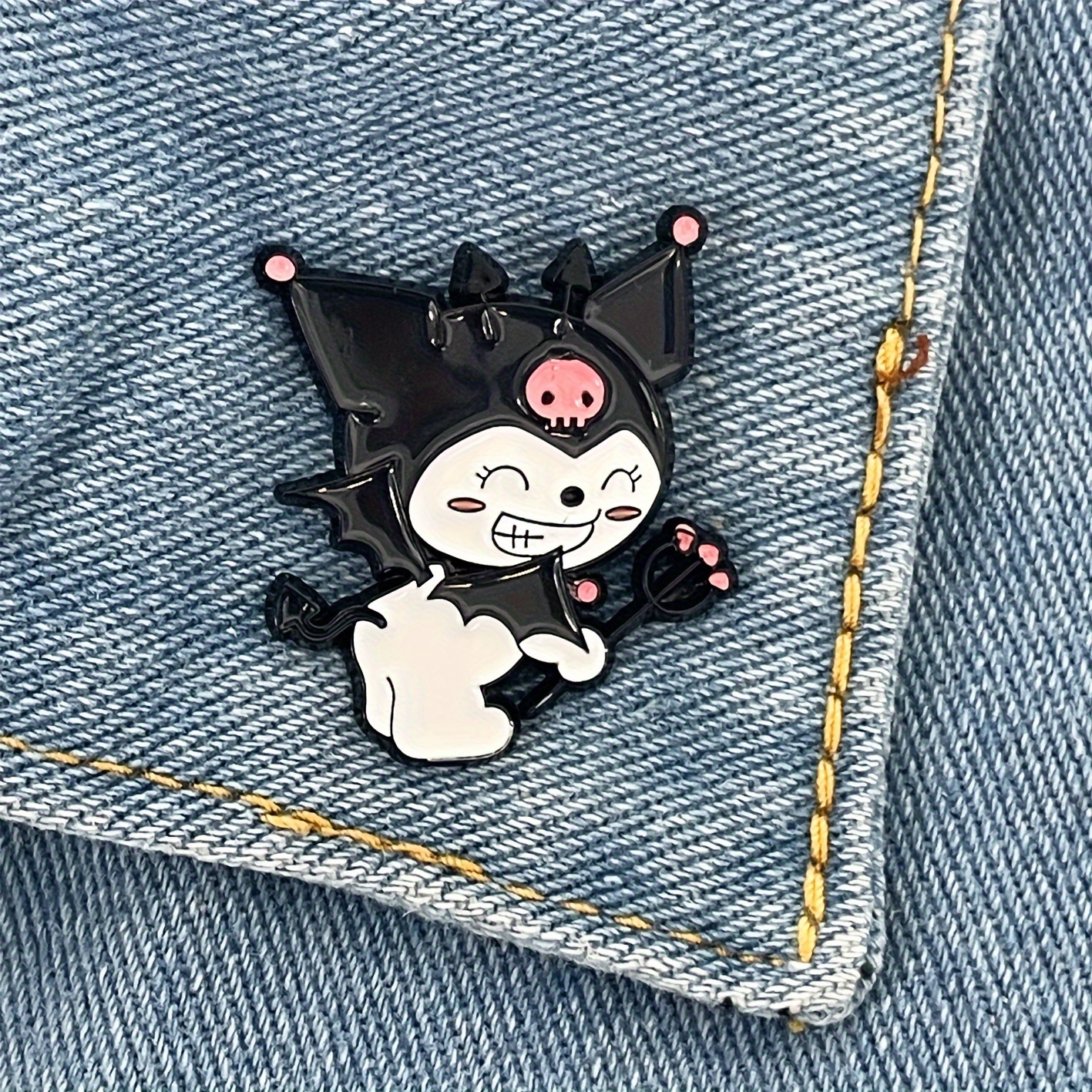 Series Brooch Pin Cute Kuromi Hello Kitty Pattern - Temu