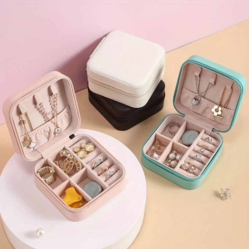 Jewelry Organizer Display Travel Jewellery Case Boxes Travel - Temu