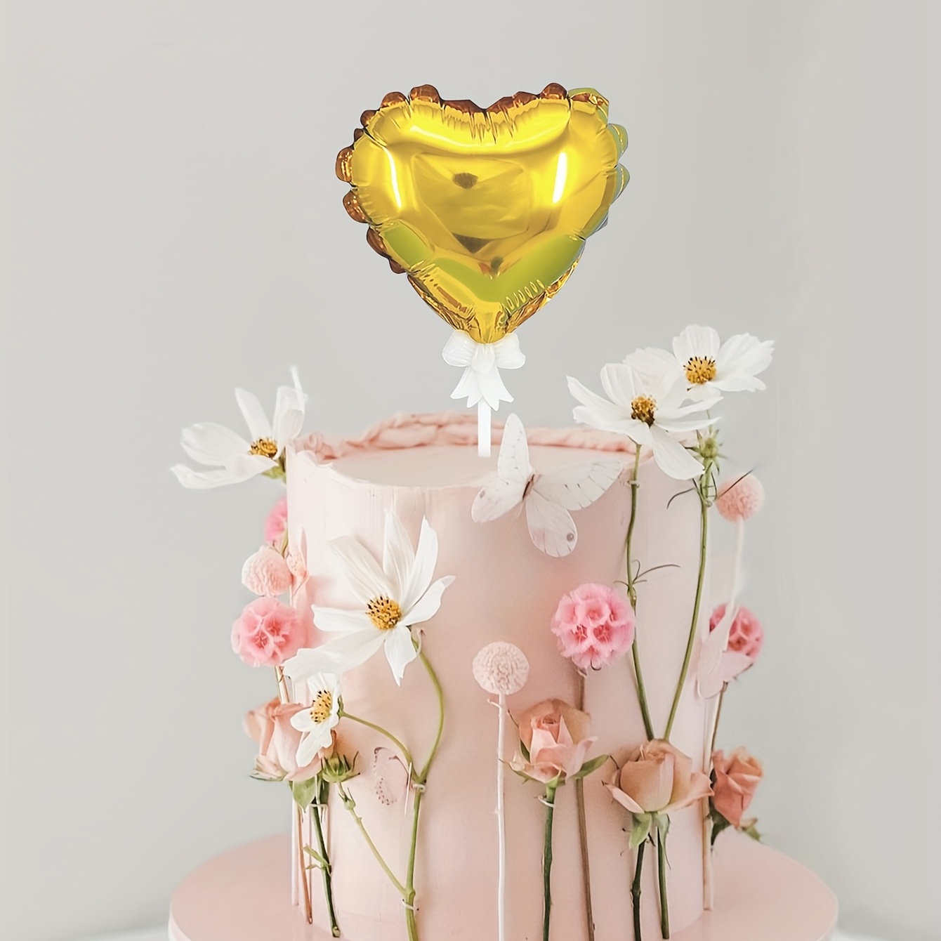  Juego de 20 decoraciones para tartas de feliz cumpleaños, juego  de decoración de pastel de cumpleaños rosa dorado rosa para niños, niñas,  mujeres y hombres, suministros de decoración de fiesta de