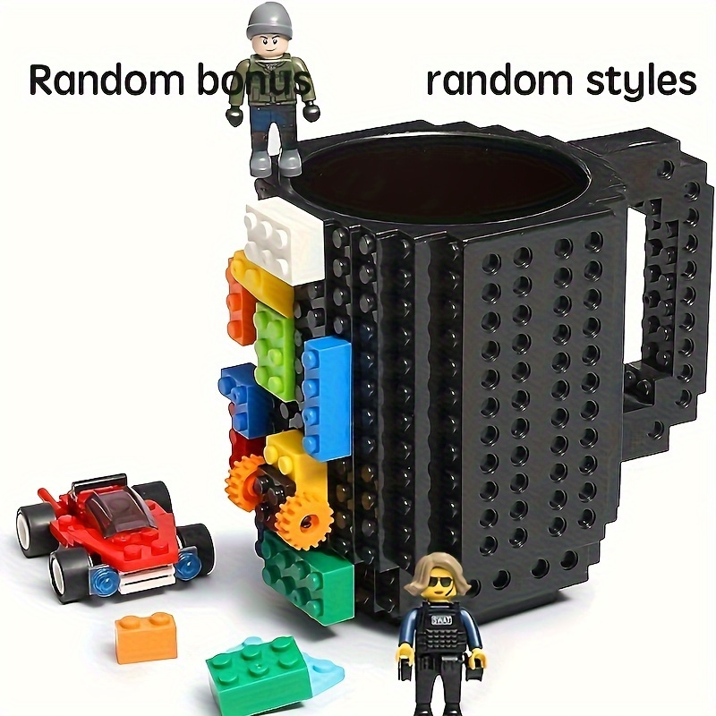 Build on Brick Coffee Mug Creative Diy Building Blocks Cup - Temu