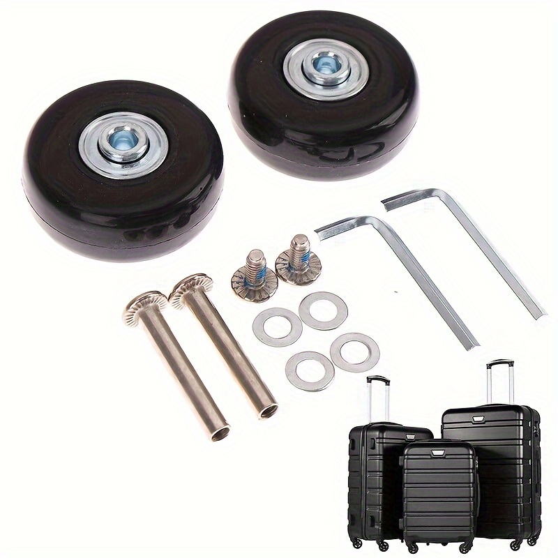 Luggage Wheel Replacement, 2 Pcs Wheels Repair Suitcase Bag Parts Spinner  Wheels Casters for Travel Customs Box