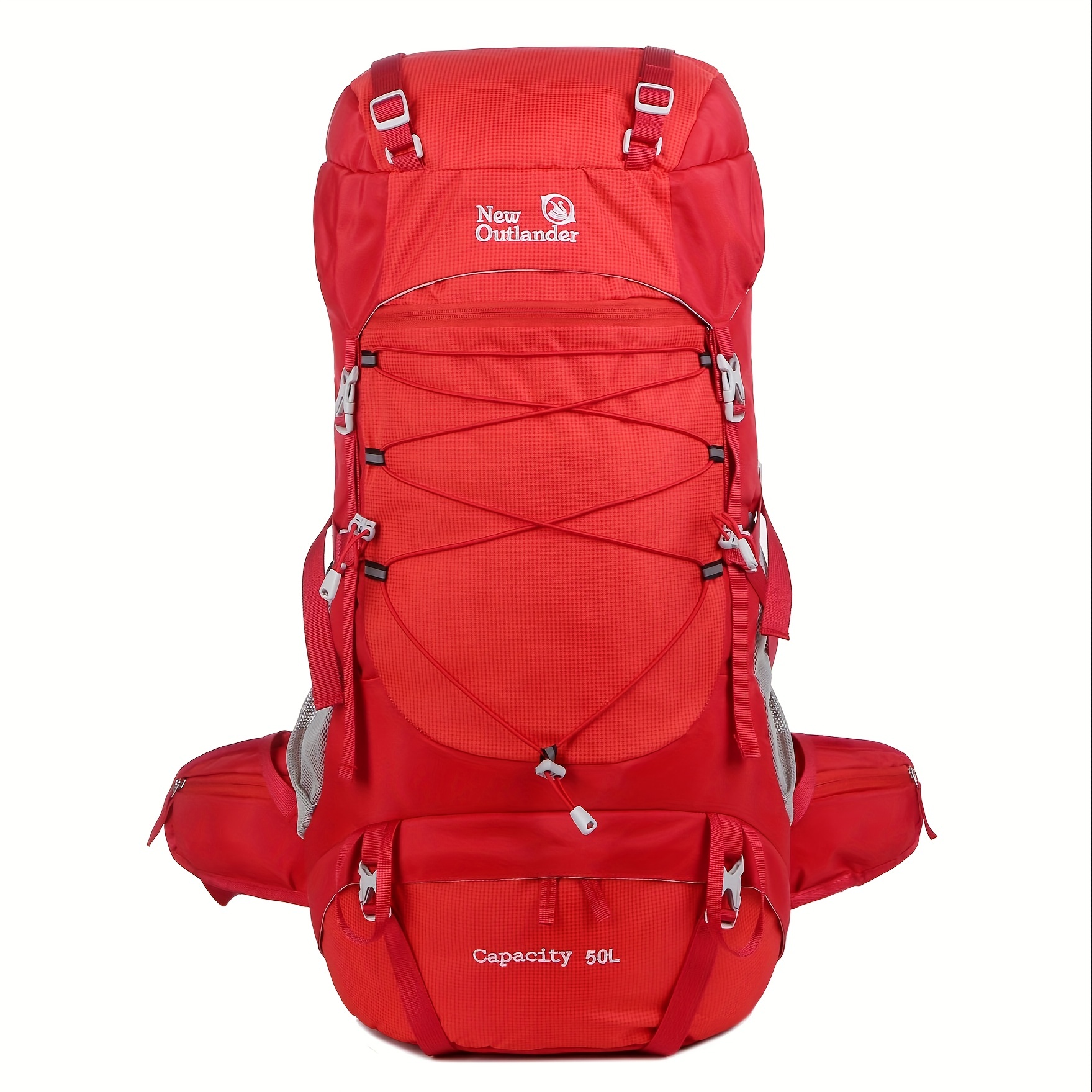 Mochila Senderismo 50 L Cubierta Lluvia, Bolsa Almacenamiento Nailon  Multifuncional Viajes Aire Libre, Senderismo, Camping - Deporte Aire Libre  - Temu Mexico