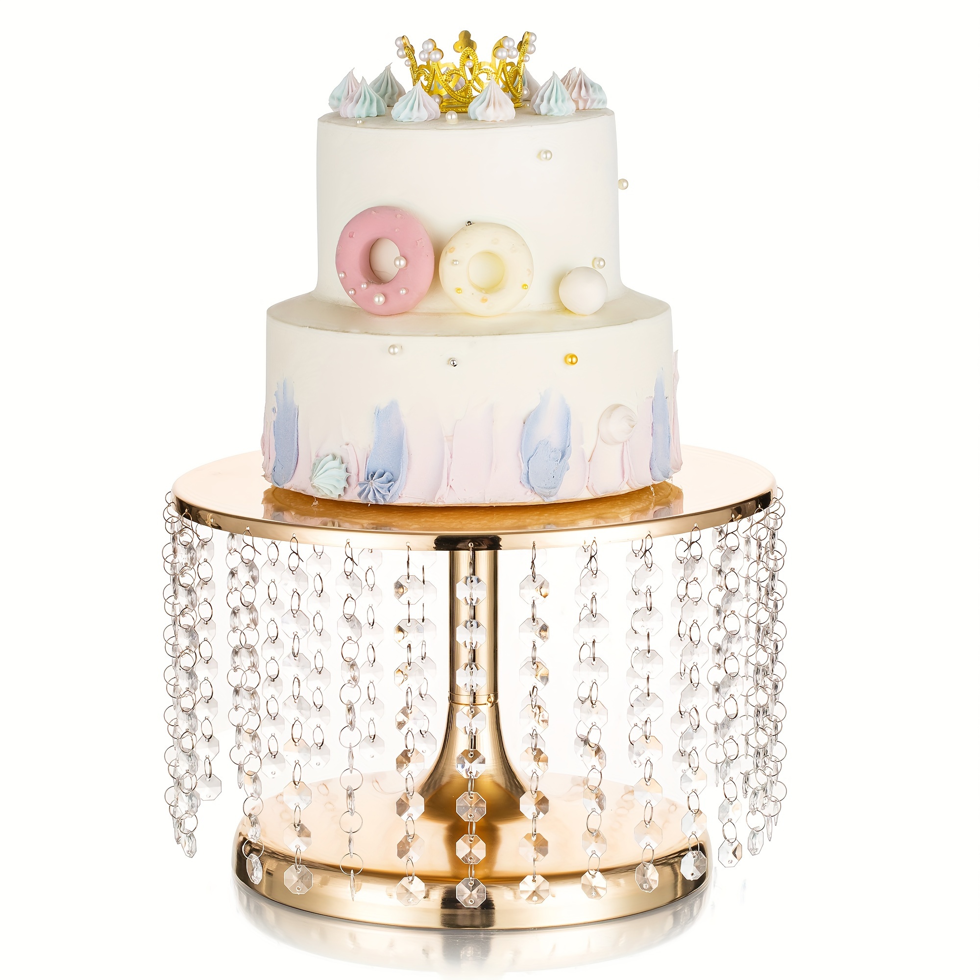 Soporte dorado para tartas, Objetos 3D Incluyendo: pastel y postre - Envato  Elements