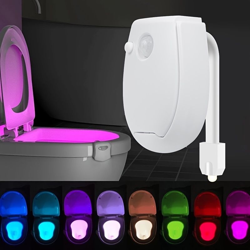 Toilet Night Light Motion Activated LED Light 8 Colors Changing Toilet Bowl  Nightlight for Bathroom - China Night Light, Toilet Night Light