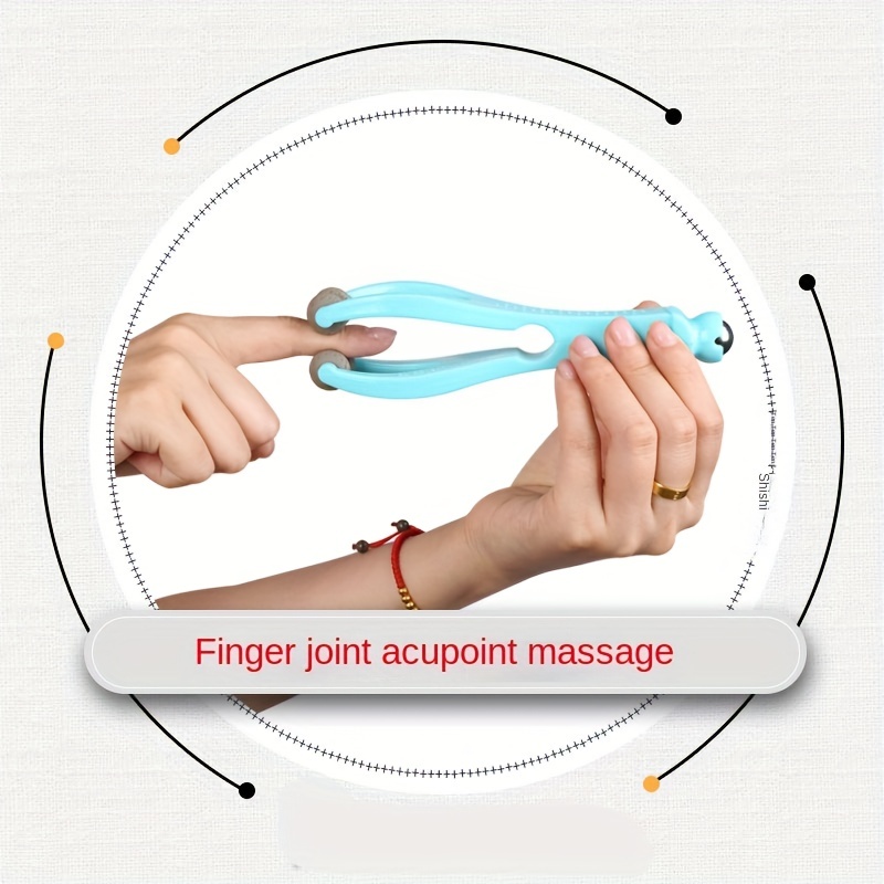 1pc Plastic Finger Massager, Dual-Sided Hand Massage Roller Tool For Daily