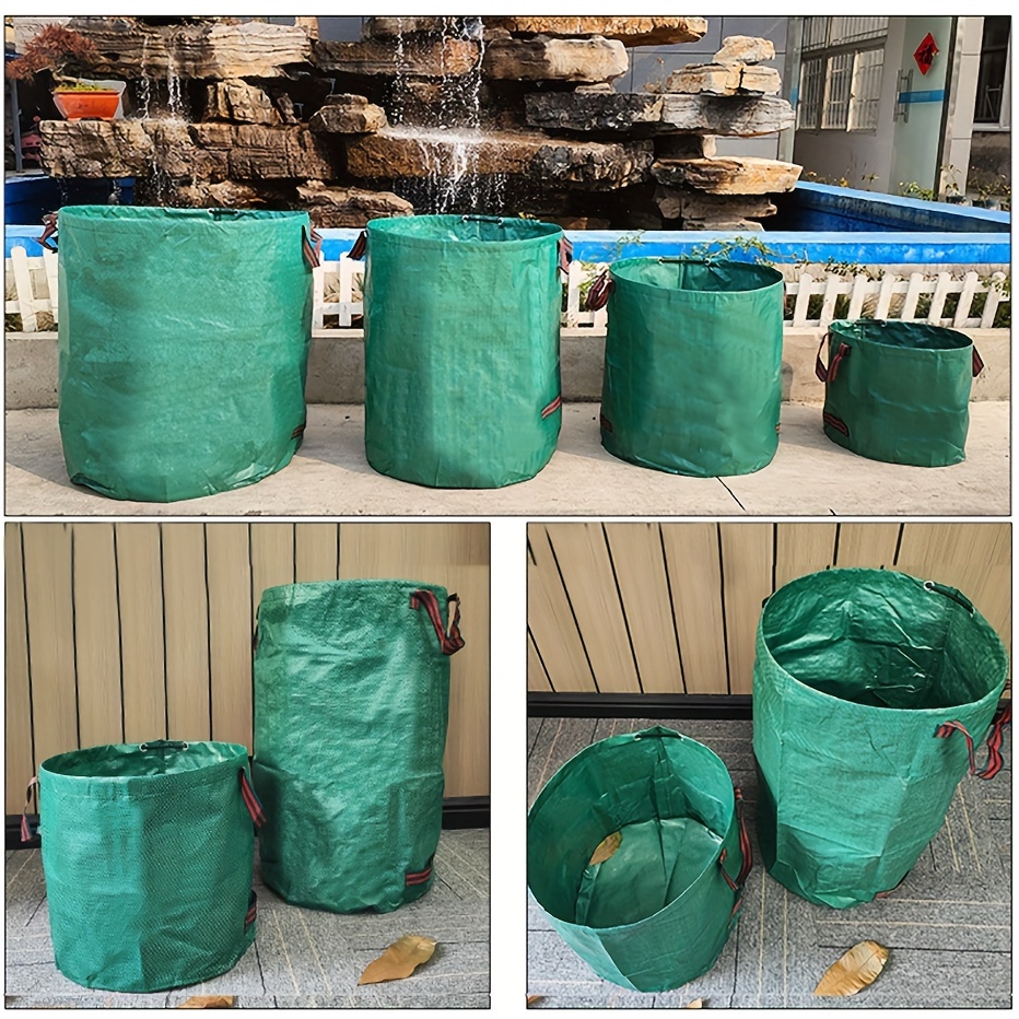 16/32/72 Gallon Garden Waste Bag Large Capacity Leaf Basket Bag With Handle  Reusable/collapsible Lawn Trash Bag - Temu