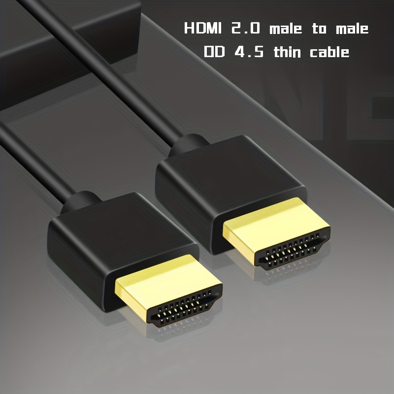 Câble HDMI 2.0 Ultra HD 4K 60Hz 1m Noir