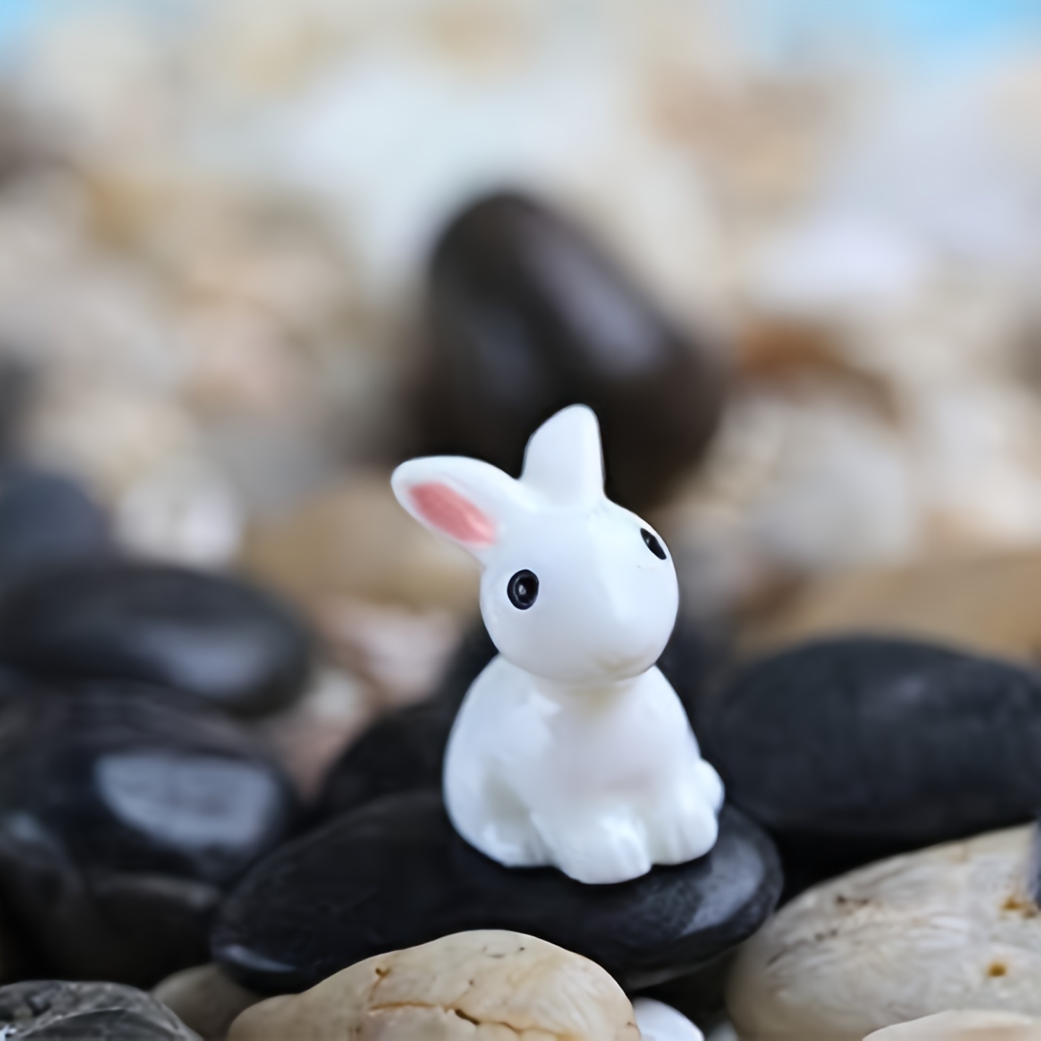 Mini Bunny Miniature, Miniature Rabbit Figurine