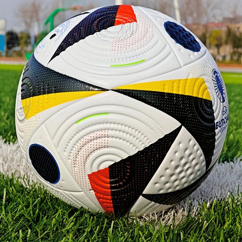 Balón de fútbol de calidad para la Copa del Mundo, tamaño 5, térmicamente  unido con costuras sin costuras, peso oficial de partido, piel sintética
