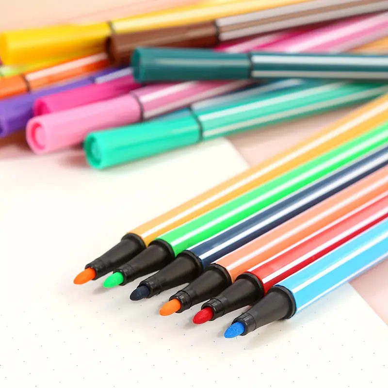 12 36 Color Water Color Pen Washable Non toxic Essential For - Temu