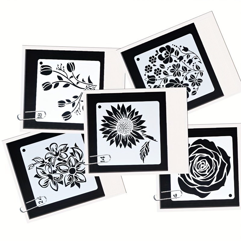 Flower Stencils For Painting On Wood Canvas Paper Fabric And