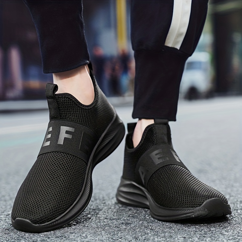 Zapatillas Sin Cordones Diseño Letras Hombre - Zapatos Deportivos - Zapatos  Ligeros Transpirables Caminar, Encuentre Increíbles Ofertas Ahora