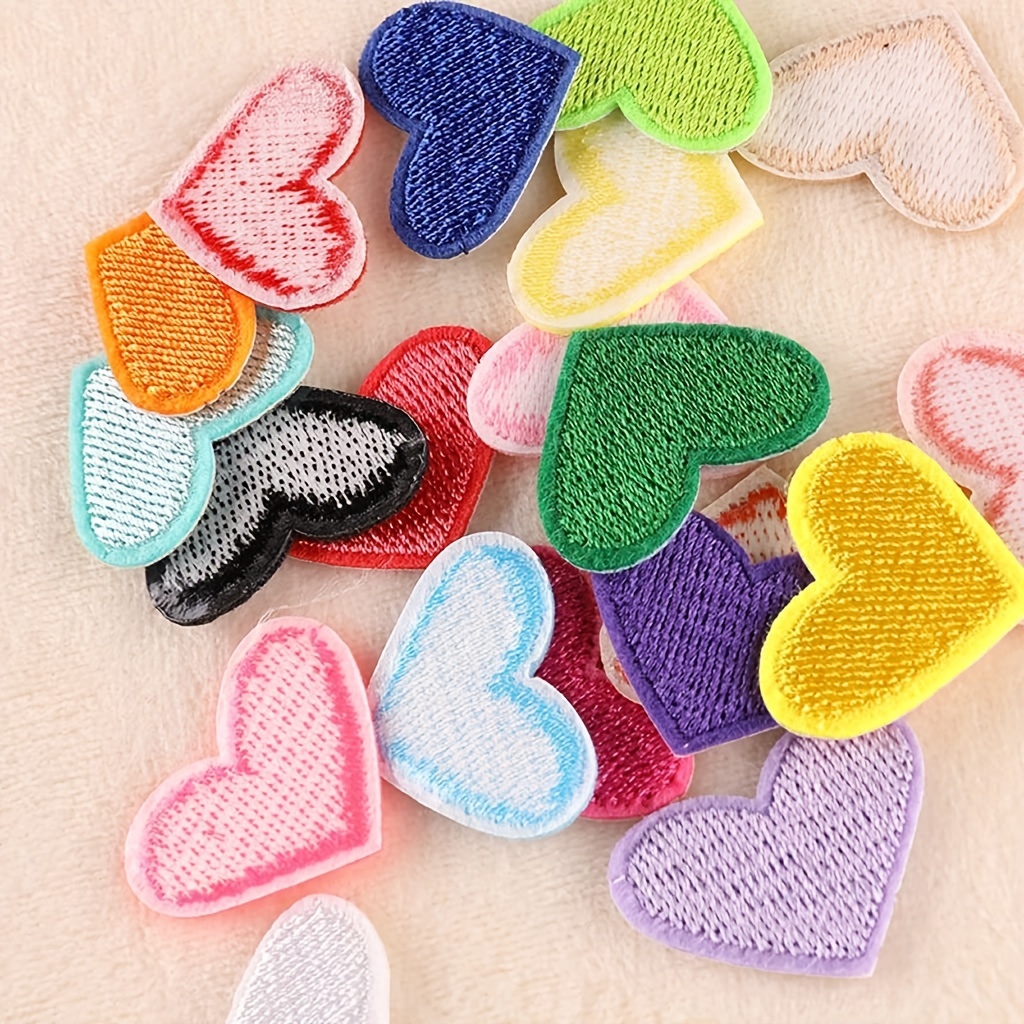  Ciieeo 12Pcs Sequin Embroidered Cloth Patch Black Patches for  Pants Knee Patches for Kids Pants Mini Heart Stitching Patch Sequin Heart  Applique Shiny Heart Patches Jacket Polyester Coat