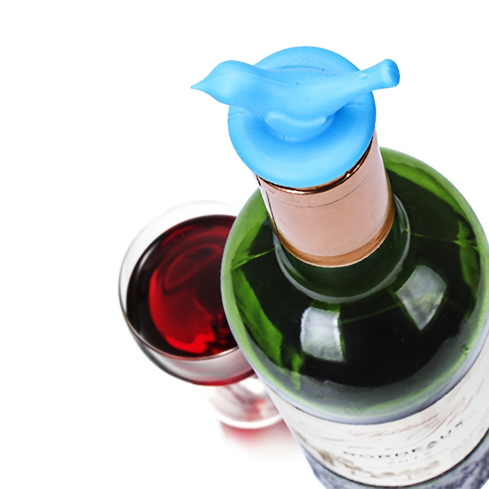 Silicone Wine Stopper, Bird Shape Red Wine Stopper, Expanding