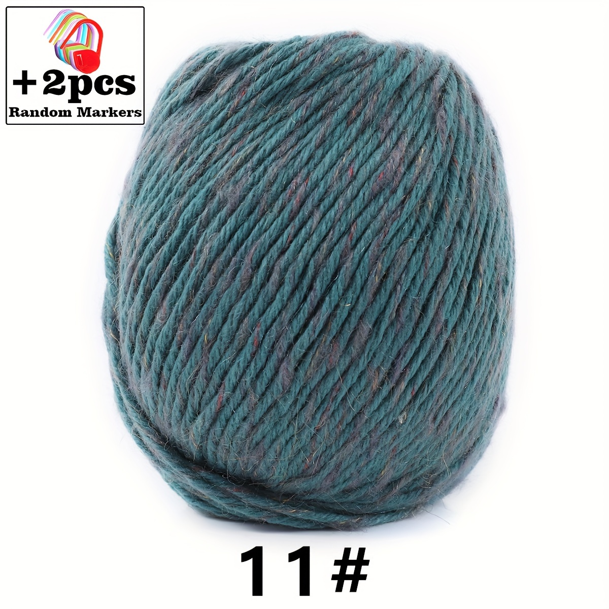 1pc 100g Filato Alpaca Maglieria Filato Cashmere 2 Pezzi Pennarelli Rossi  Filo Misto Lana Filato Spesso Multicolore - Arte, Artigianato E Cucito -  Temu Italy