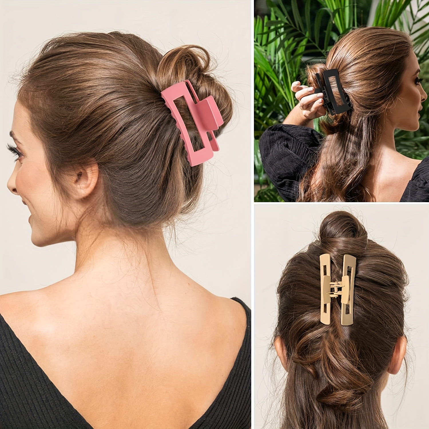 MAEXUS 4 Große Haarklammern – 13 Cm, Rutschfest, In 4 Farben – Für Dickes Haar & Stylische Frisuren