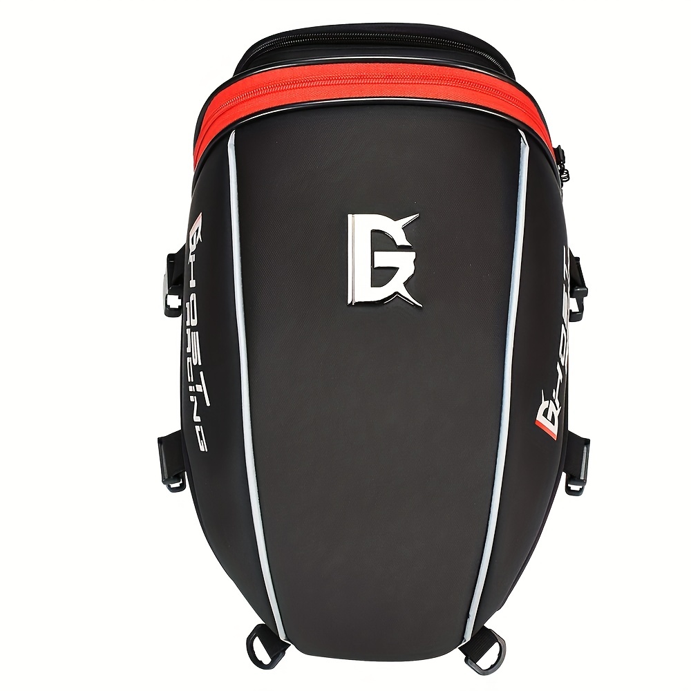 30l Grande Capacité Moto Tail Bag Multifonctionnel Moto Arrière Seat Bag  Casque Sac Rider Sac à dos Travel Bag Imperméable à l'eau