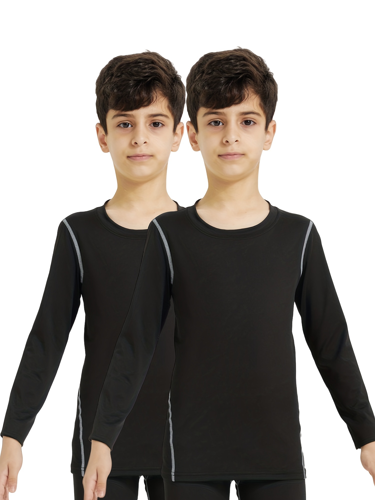 TELALEO Youth Boys' Girls'Thermal Underwear Set Fleece Lined Long Johns Set Kids  Base Layer Ultra Soft Black XS : : Clothing, Shoes & Accessories
