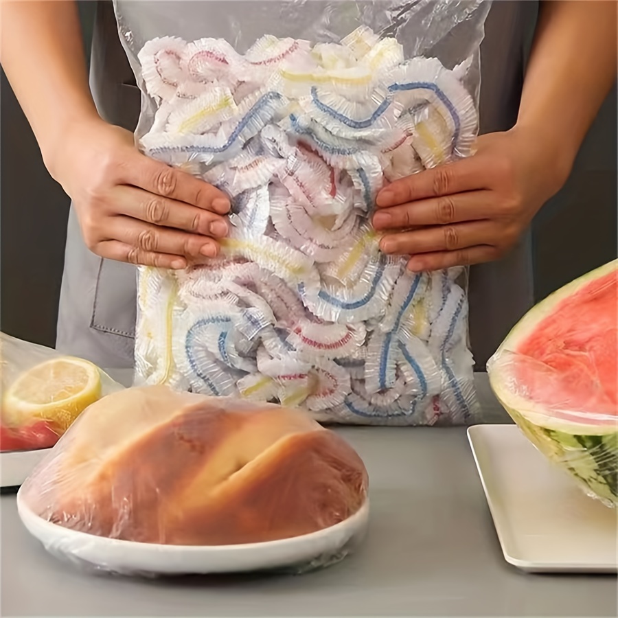 Disposable Food Cover Plastic Food Bag Elastic Wrap Food Lid Bowl