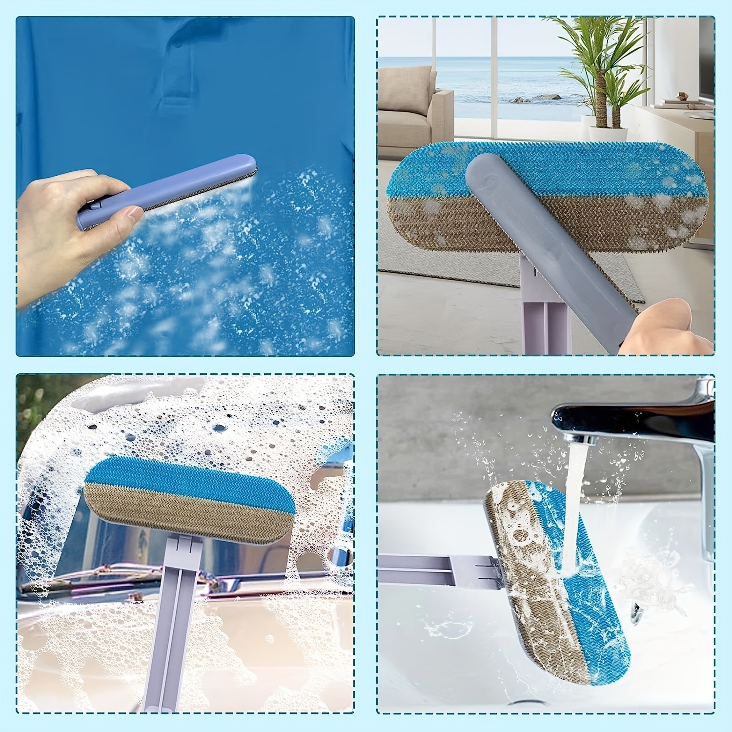 1pc Groove Cleaning Brush Double-sided Small Brush For Window