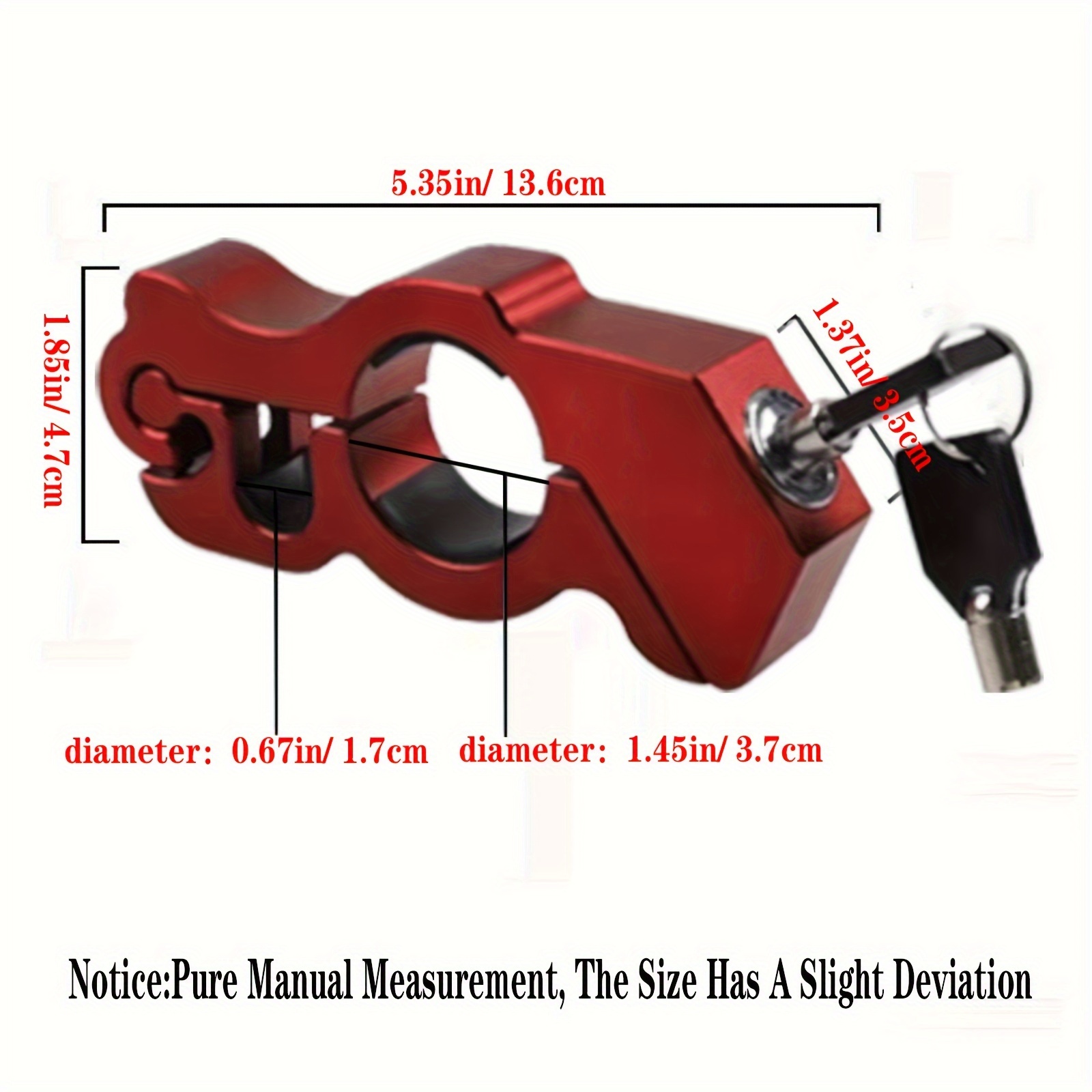 Motorcycle Grip Lock Throttle Handlebar Anti-theft Lock Durable