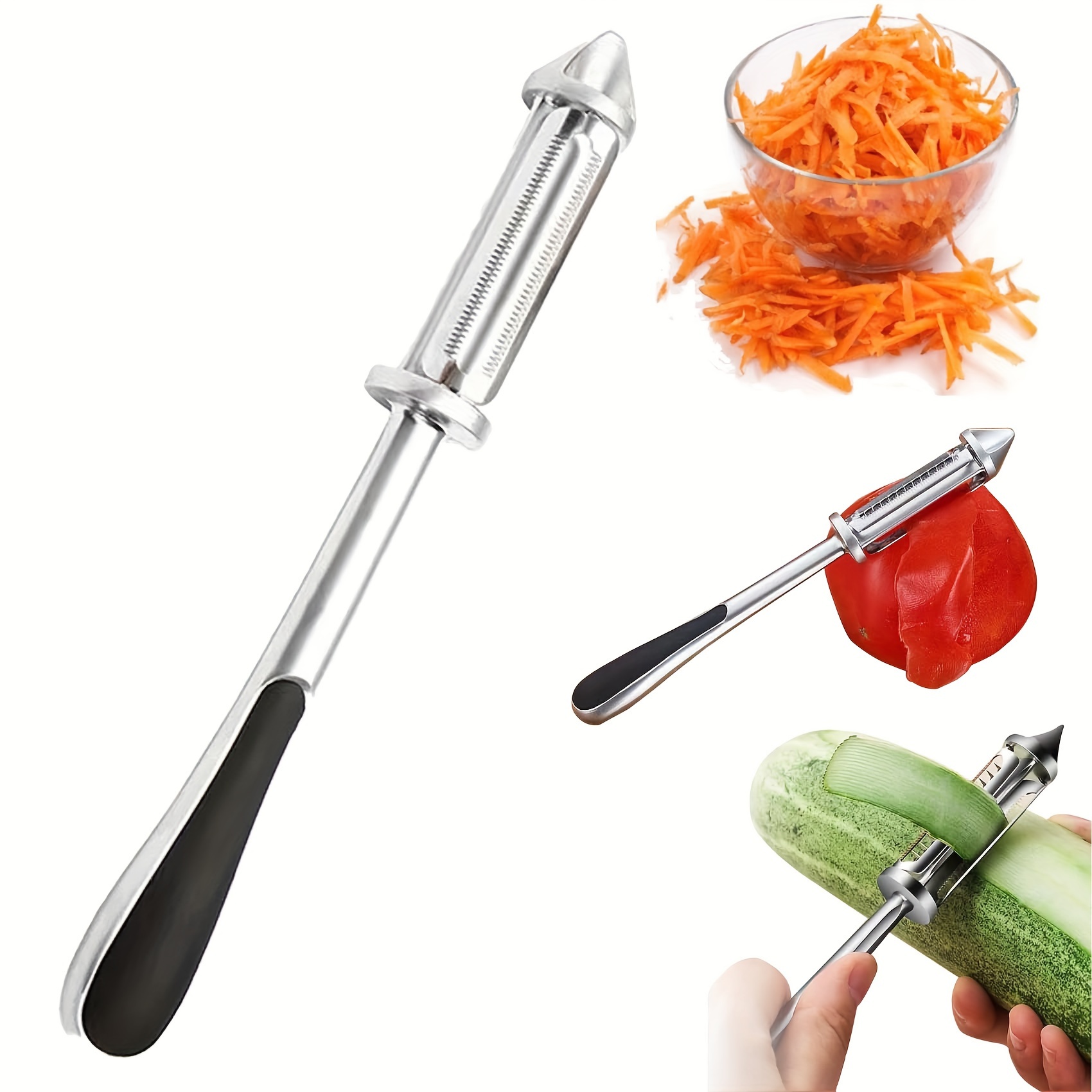 All In One Vegetable Peeler, 3 and 1 Vegetable and Peeler, Non