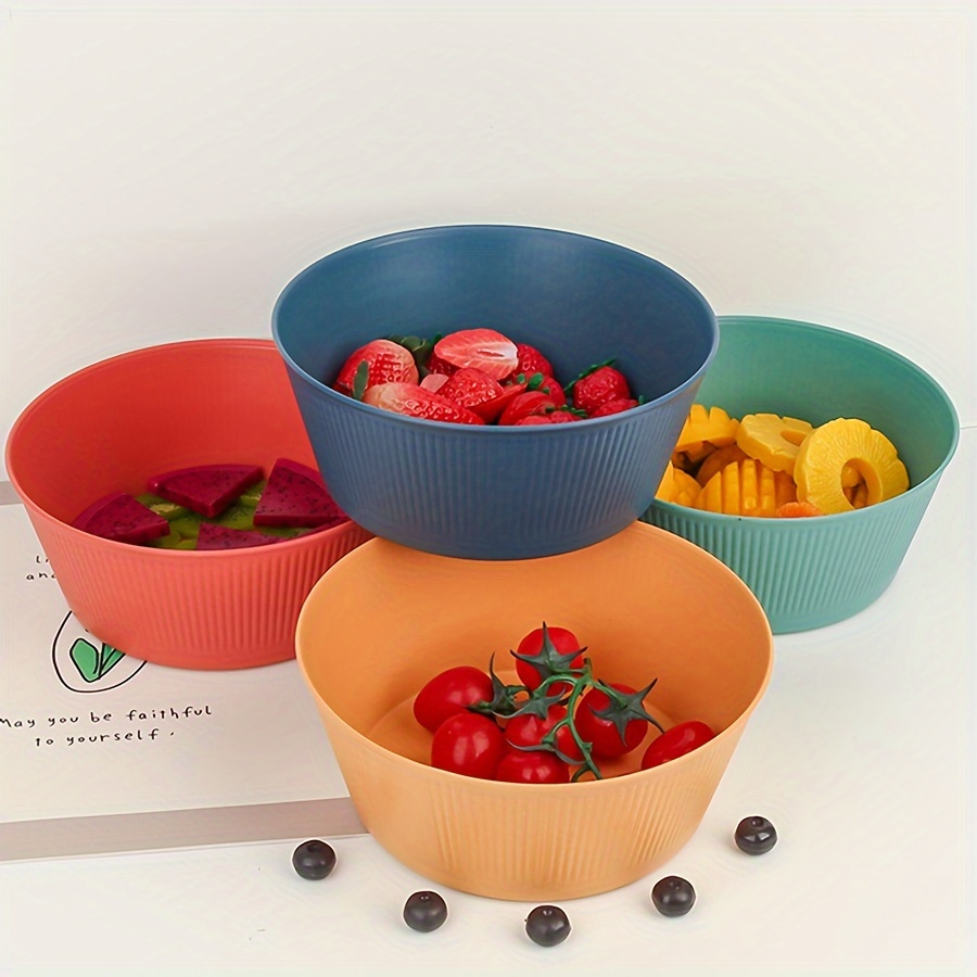 Unbreakable Cereal Bowl Set Novel Double layer Salad Bowl - Temu