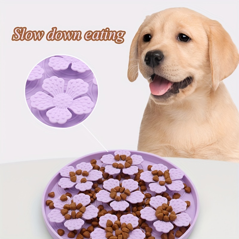 Slow Feeder Dog Bowl Insert Soft Silicone Dog Puzzle Food - Temu